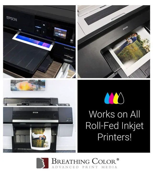 Alt view image 7 of 7 - Vibrance Luster Photo Printer Paper 10 mil 255 gsm Luster Finish Premium Photo Paper Roll on 3in Core 60 inches x 100 feet Works with Most Inkjet Printers Including Professional Makes and Models