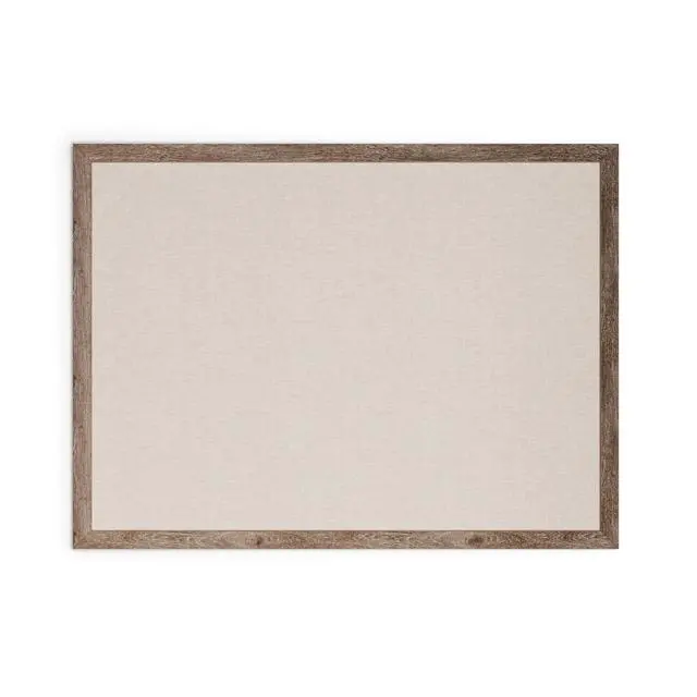 Main image of Linen Bulletin Board, 36" x 48", Rustic Wood Style Frame, Industrial Grade Pinning Surface