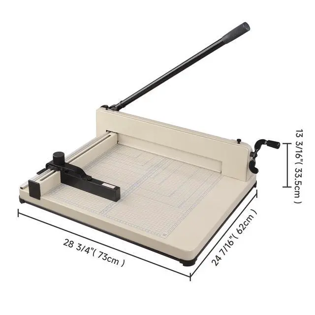 Alt view image 7 of 7 - Paper Cutter 17" Blade A3 Large Industrial Guillotine 400 Sheets | Heavy Duty Cutting Cardstock Trimmer