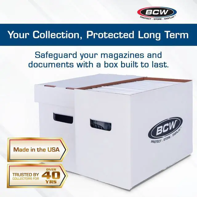 Alt view image 2 of 6 - Magazine/Document Storage Box 10-Pack | Durable Cardboard Filing Box
