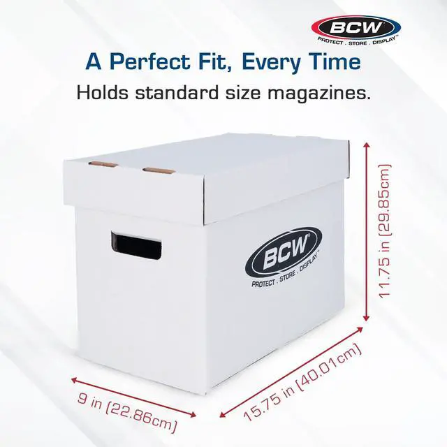 Alt view image 3 of 6 - Magazine/Document Storage Box 10-Pack | Durable Cardboard Filing Box