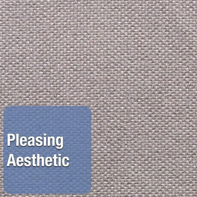 Alt view image 3 of 7 - Bulletin Board 48"W x 36"H Fabric Cork Board Alternative for Office School or Home Décor, Gray (7684G)