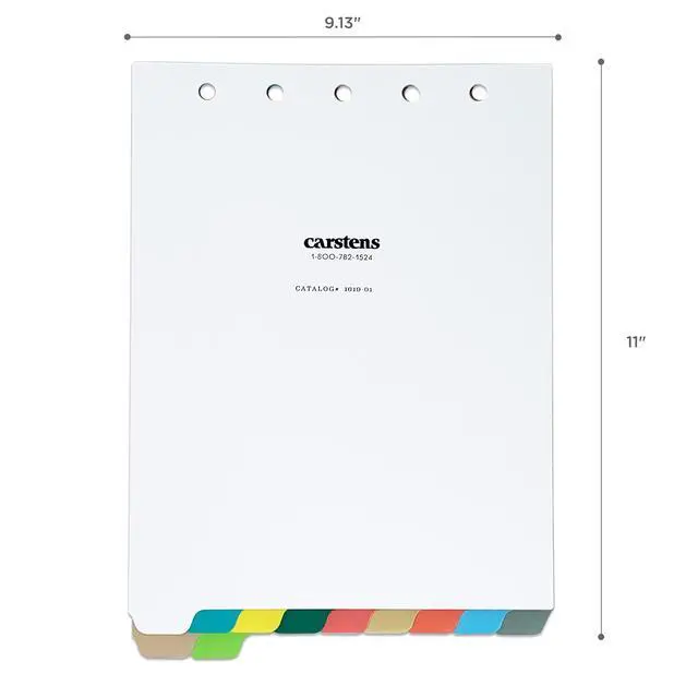 Alt view image 4 of 5 - Heavy Duty Plastic Dividers, 11-Tab, Multi-Color, Blank, for Top-Opening Ring Binders, Case of 10