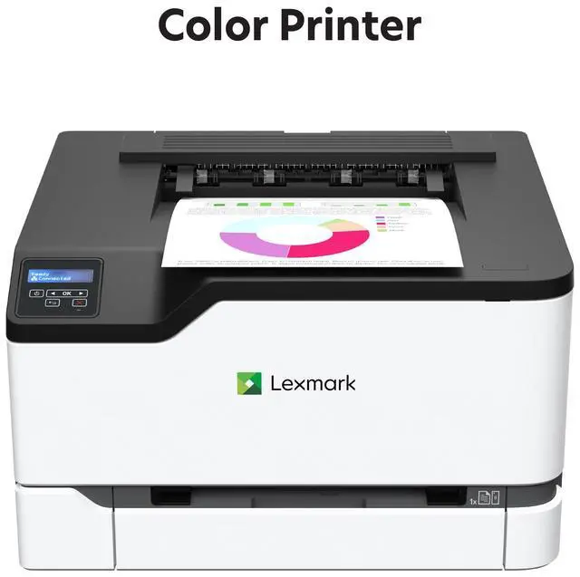 Alt view image 2 of 7 - CS331dw Color Laser Printer with Ethernet, Mobile-Friendly, Wireless Office Printer with Automatic Two-Sided Printing (3-Series)(40N9020)