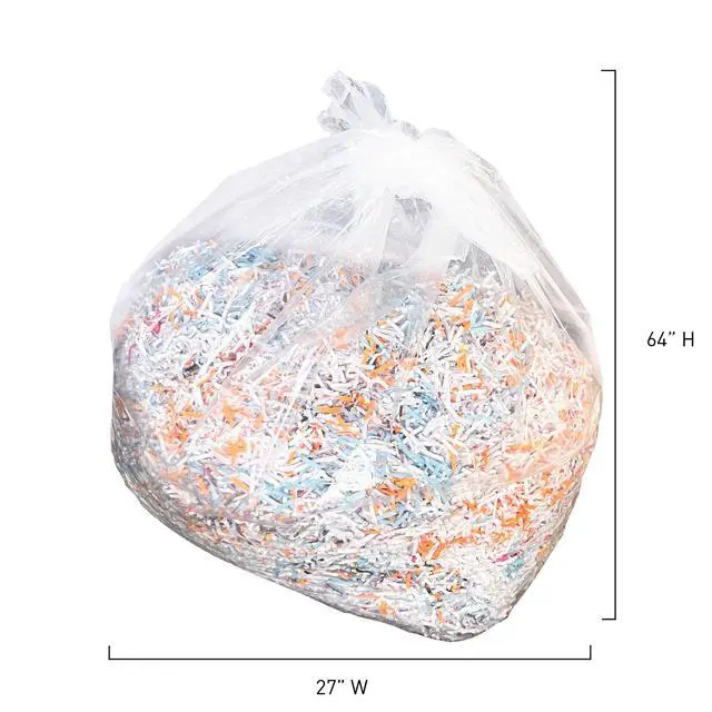 Alt view image 3 of 5 - IDEAL AC0922H Shredder Bags 27 x 64 Gusseted, 65-Gallon Capacity, Heavy-Duty Bags for IDEAL 4606 and 4108 Shredder Models