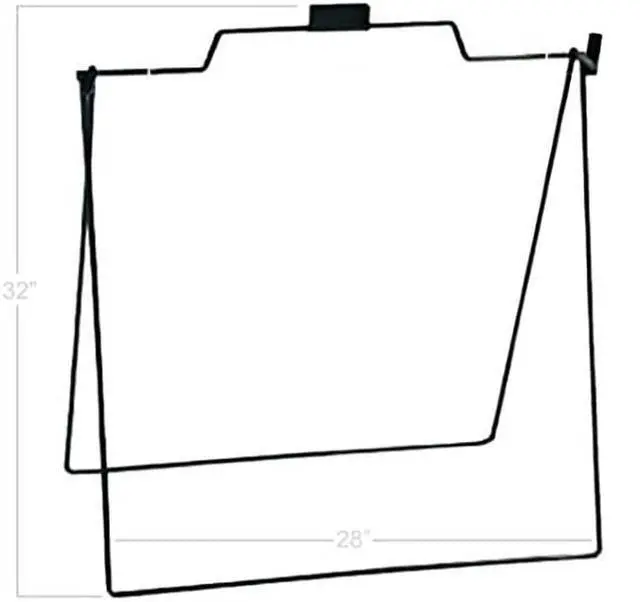 Alt view image 5 of 5 - 4 Less Co 5 Pack of Metal A-Frame Stand for Open House Sign for Realtor 18x24 Foldable - Black