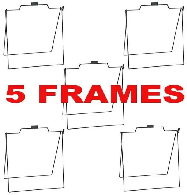 Main image of 4 Less Co 5 Pack of Metal A-Frame Stand for Open House Sign for Realtor 18x24 Foldable - Black