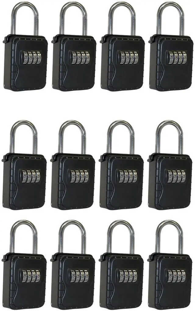 Main image of Key Lockbox Hide A Key Outdoor Hanging Lock Box Keysafe for Keys with Set Your Own 4 Digit Combination Code - 3200 (12)