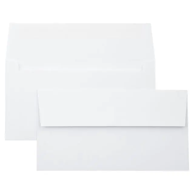 Alt view image 6 of 7 - Photo Greeting Invitation Envelopes | 4 3/8" x 8 1/4" | Bright White | 70lb. Text | 1,000 Qty