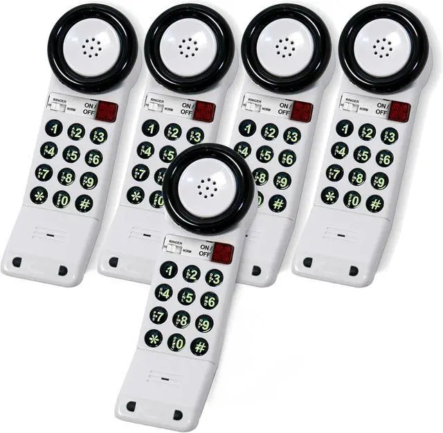 Main image of XL88Q - Easy to Use One-Piece Telephone with Ring/in-Use Light Indicator, Extra Loud-Extra Clear Volume Boost, for Busy Settings, Elderly & Teenagers, Corded Landline Telephone, Pack of 5