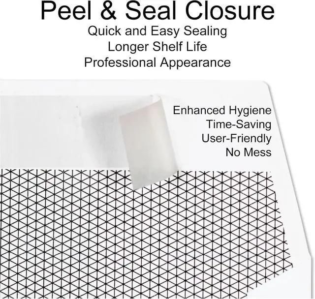 Alt view image 2 of 7 - 2500#10 Commercial Custom Printed Envelopes, White, Single Left Window, Self Seal, Security Tinted, Text and Logo Customization, Size 4-1/8 x 9-1/2 Inches, 24 LB
