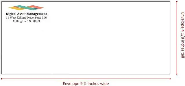 Alt view image 4 of 7 - 2500#10 Commercial Custom Printed Envelopes, White, Single Left Window, Self Seal, Security Tinted, Text and Logo Customization, Size 4-1/8 x 9-1/2 Inches, 24 LB