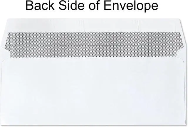 Alt view image 6 of 7 - 2500#10 Commercial Custom Printed Envelopes, White, Single Left Window, Self Seal, Security Tinted, Text and Logo Customization, Size 4-1/8 x 9-1/2 Inches, 24 LB