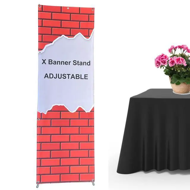 Alt view image 3 of 3 - 4UMedia&Displays Premium X Banner Stand 24"x63" 10 Units (Stand ONLY) with Carrying Bag Great for Trade Show and Event Display