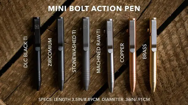 Alt view image 3 of 4 - Mini Bolt Action Pen (Zirconium)