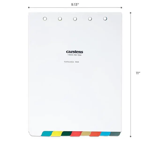 Alt view image 4 of 5 - Heavy Duty Plastic Dividers, 9-Tab, Multi-Color, Blank, for Top-Opening Ring Binders, Case of 10