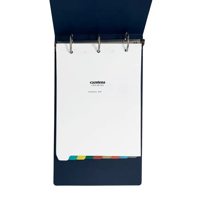 Alt view image 5 of 5 - Heavy Duty Plastic Dividers, 9-Tab, Multi-Color, Blank, for Top-Opening Ring Binders, Case of 10