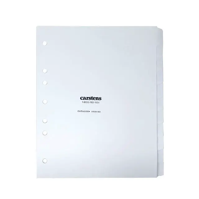 Alt view image 2 of 4 - Heavy Duty Plastic Dividers, 11-Tab, White, for Side-Opening 3-Ring Binders, Case of 10