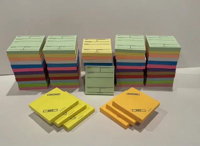 Main image of Pull Planning Last Planner Lean Construction Multi-Color Sticky Note Pad Tags Trade Partners Subcontractors (66)