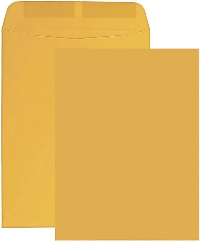 Main image of 2000 - 6x9 Catalog Envelopes, Open End with Gummed Seal, 24lb Kraft Paper, for Catalogs, Presentations and Newsletters, 2000 Count