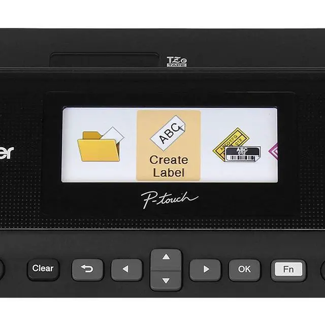 Alt view image 4 of 4 - P-Touch Label Maker, PC-Connectable Labeler, PTD600, Color Display, High-Resolution PC Printing, Black, Black/Gray