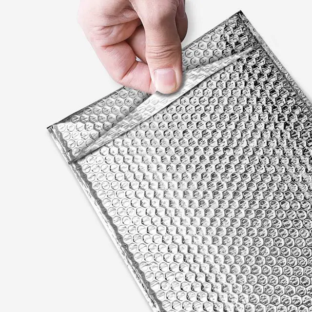 Alt view image 7 of 7 - Thermal Insulated Bubble Mailers 8x6 inch - 200 pack, Self-Seal Thermal Reflective Insulated padded envelopes for cold shipping. Lightweight. Keep cool shield - Made in USA