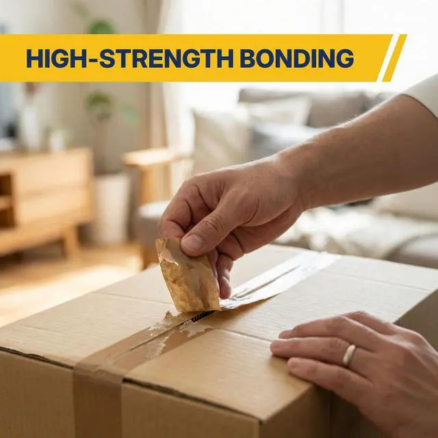 Alt view image 3 of 7 - Bulk Packing Tape, 4 Rolls Clear Packing Tape 3 Inch Wide x 1000 Yards Each, 2.6 Mil Heavy Duty Shipping Tape, Packaging Tape for Boxes, Carton Sealing, Moving, Warehouse, Storage, Shipping