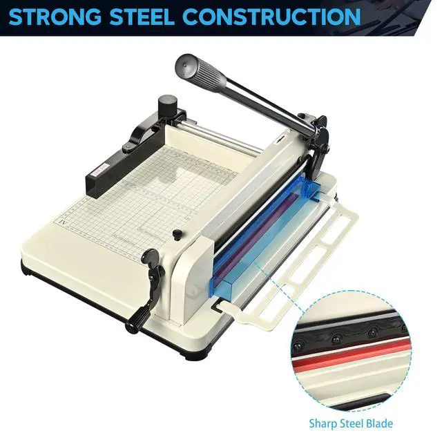 Alt view image 4 of 7 - 12" Paper Cutter Heavy Duty 12 Inch Industrial Commercial Guillotine | Paper Cutter 400 Sheet Large Capacity A4-12" Paper Cutter for Office, School, Picture Shop