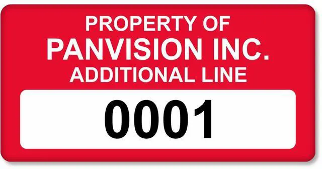 Main image of Custom Asset Labels with Sequential Numbering | 0.75" x 1.5" 100% Aluminum Foil Tags with High-Bond Acrylic Adhesive, Pack of 100, Made in USA