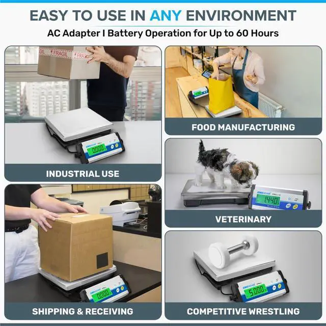Alt view image 4 of 7 - CPWplus 150 Bench Scale, 330lb/150kg Capacity, 0.1lb/50g Readability