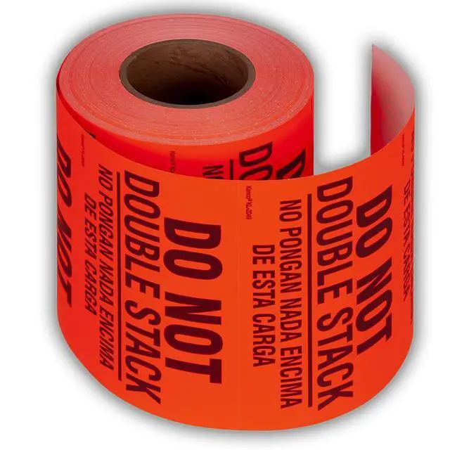 Alt view image 2 of 5 - 3" X 5" Do not Double Stack Bilingual English Spanish Shipping Label Stickers -500 Labels Per Roll (10 Pack)