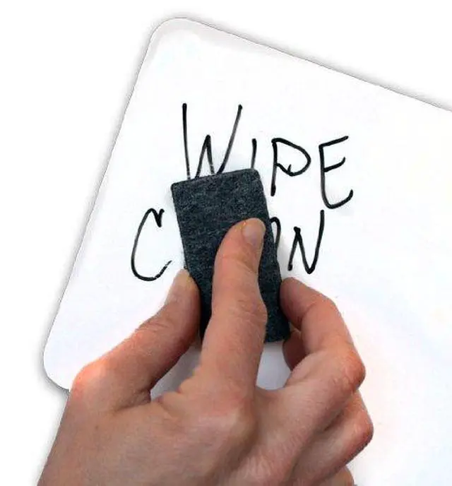Alt view image 6 of 7 - Deluxe Whiteboards Combo Set: 30 Two-Sided Dry-Erase Answer Boards with Tote Bag & Mini Erasers | Sturdy, Easy-to-Hold & Clean, Blue Handles (6" x 7.75")