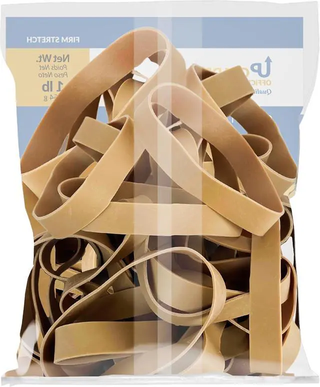 Alt view image 4 of 7 - Upgrade Office Supply Rubber Bands, Size 107, 7 x 5/8 in, 20 Pack, 800 Count, Heavy Duty Wide Bands, Made in USA