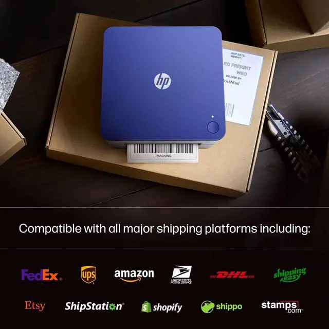 Alt view image 5 of 6 - Shipping Label Printer, 4x6 Commercial Grade Direct Thermal, Compact & Easy-to-use, High-Speed 203 DPI, Barcode Printer, Compatible with Amazon, UPS, Shopify, Etsy, Ebay, ShipStation & More