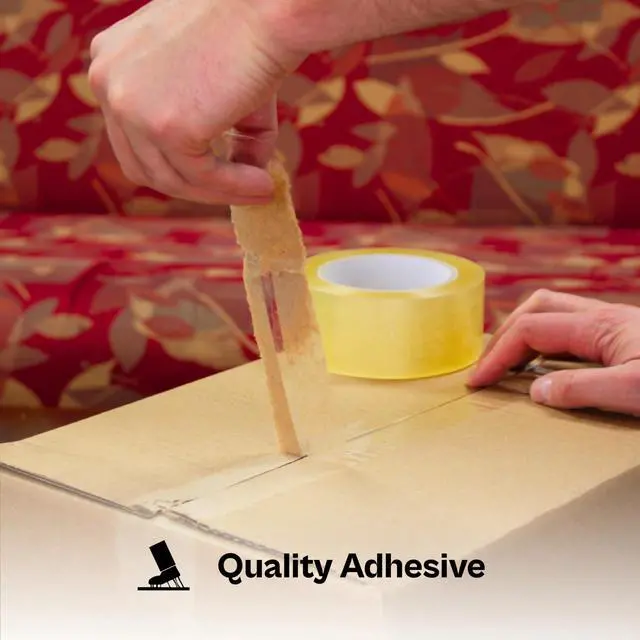 Alt view image 3 of 7 - PSBM Clear Machine Length Packing Tape 2.5 Mil 1.88" x 1000 Yards 6 Rolls | Heavy Duty Packaging Tapes, Moving & Sealing Boxes, Strong Carton Sealing Tape for Industrial Packing