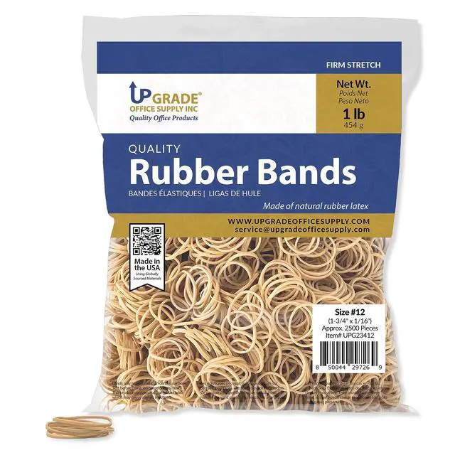 Alt view image 2 of 7 - Upgrade Office Supply Rubber Bands, Size 12, 20 Pack Case, USA