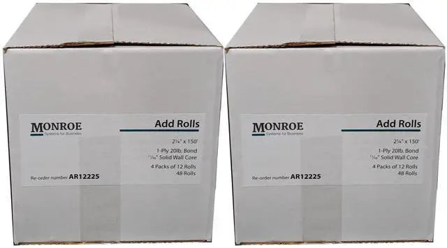 Main image of (96) Top of the Line Systems for Business Single-Ply Bond Paper Rolls, 20lb
