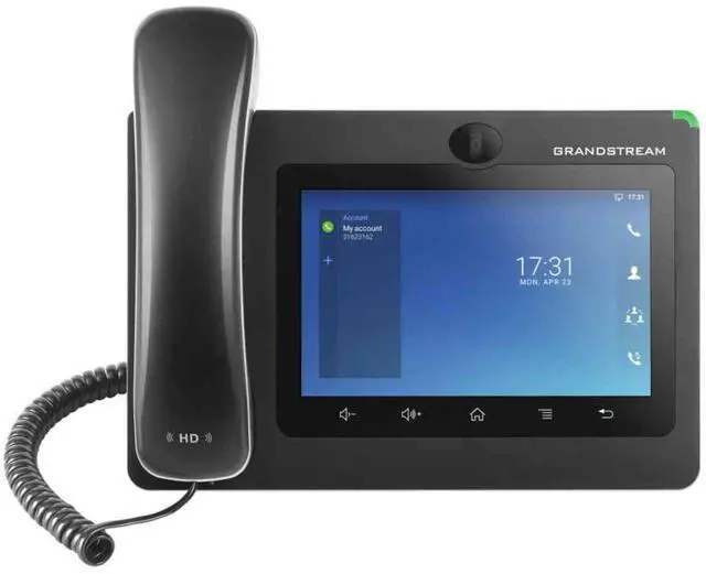 Main image of GXV3370 IP Video Phone | 16 Lines, 16 SIP Accounts | 7-Inch Color Touch Screen | 802.11n Wi-Fi | Dual-Port Gigabit Ethernet with Integrated PoE