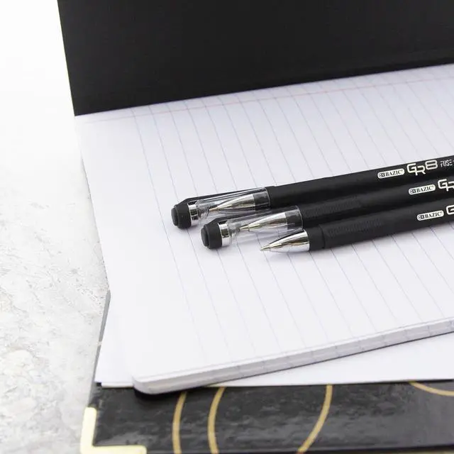 Alt view image 7 of 7 - GR8 Black FUSE Tech Pens, Rubberized Barrel, 1.0mm, 144-Case | GR8 black FUSE Tech ballpoint pens, 1.0 mm medium, pocket clip, Smooth hybrid ink