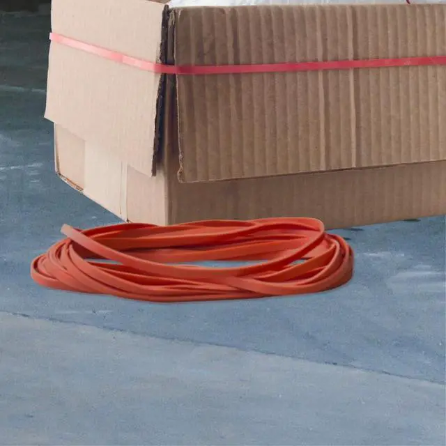 Alt view image 4 of 5 - Red Packer Bands, Size #69 (6" x 1/4"), 25 lb. Case (Contains 25-1 lb. Boxes), Red (96695CS)