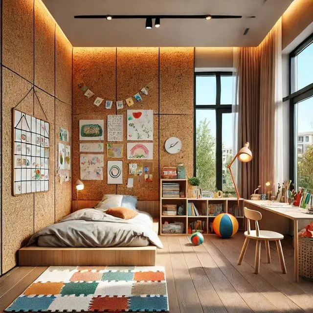 Alt view image 7 of 7 - Premium Cork Sheet - 4' x 8' x 3/8", 100% Natural Facing Grade Material for Bulletin Boards, Decorative Photo and Message Push Pin Displays - Perfect for Home, School, and Office