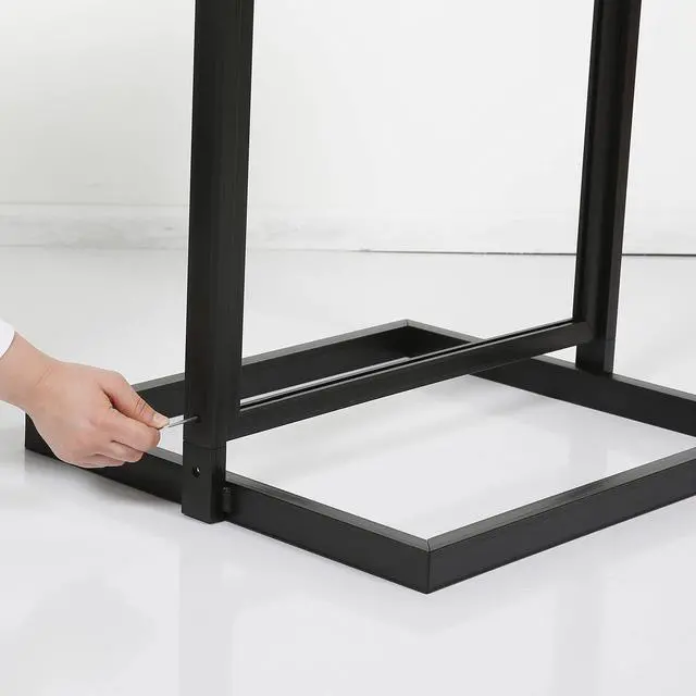 Alt view image 4 of 7 - Metal Eco Info Board, Black 22x69 Inches Slide-In Poster Sign Holder 1 Tier Double Sided Floor Standing Pedestal Advertising Display with Backing and Anti-Glare PET Cover
