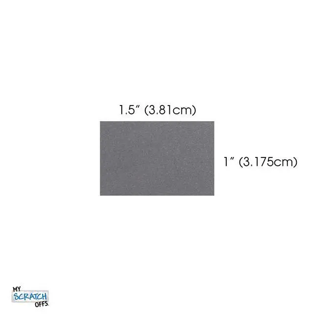 Alt view image 2 of 7 - 1.5 x 1 in Silver Rectangle Scratch-Off Stickers, 2500 Pack | Ideal for gender reveals, baby showers, wedding games, invitations, raffle tickets, classroom rewards, business campaigns