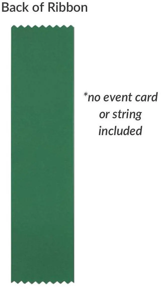 Alt view image 2 of 2 - Science Fair Participant Ribbons - 1,000 Green Bookmark Style Ribbons