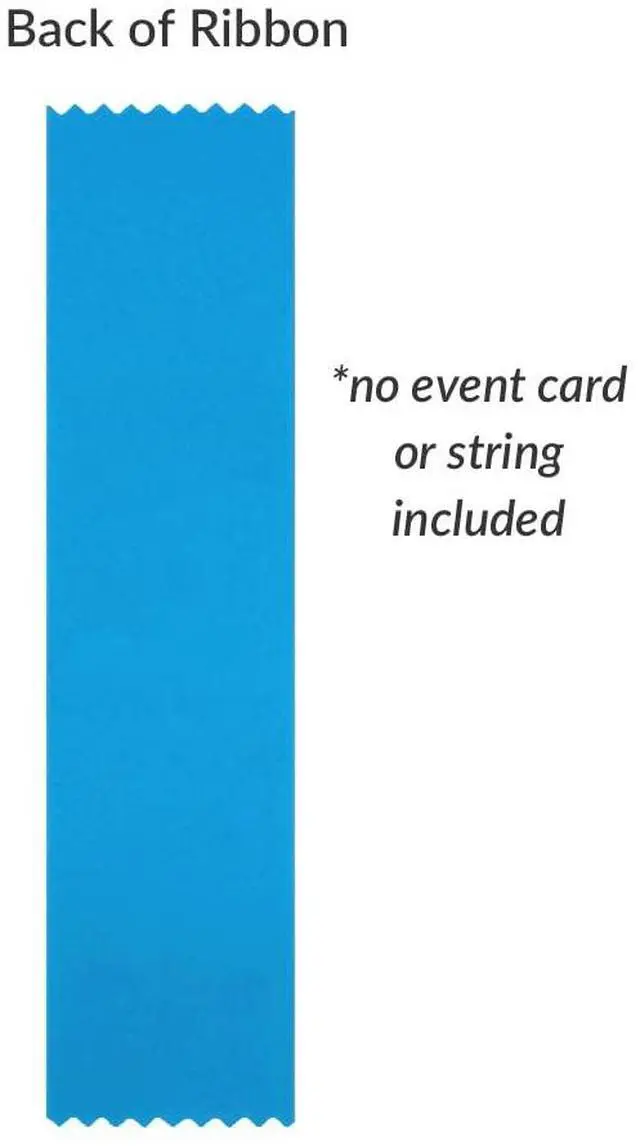 Alt view image 2 of 2 - Science Fair Participant Ribbons - 1,000 Island Blue Bookmark Style Ribbons