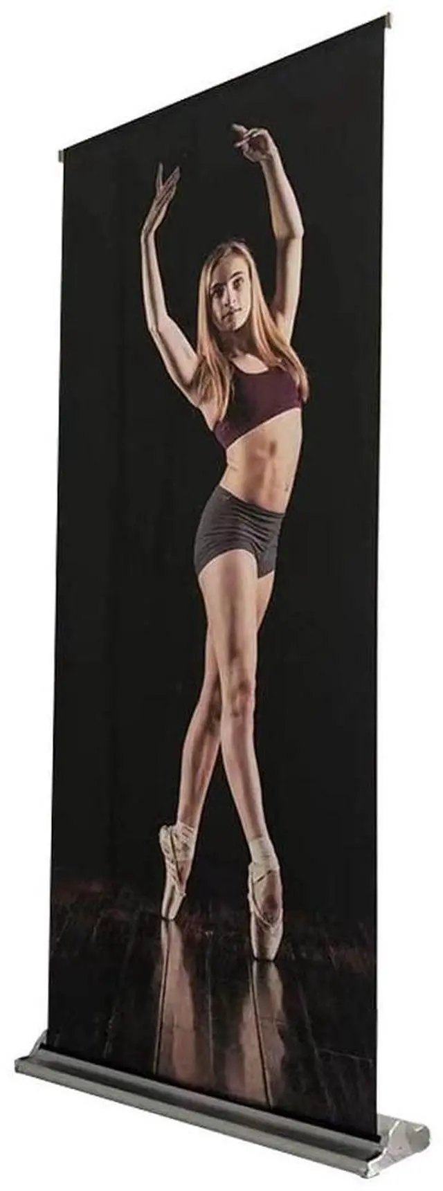 Main image of Deluxe Retractable Roll Up Banner Stand 60"x72-90 inches (Stand ONLY) with Padded Carrying Canvas Case