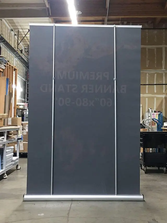 Alt view image 3 of 7 - Deluxe Retractable Roll Up Banner Stand 60"x72-90 inches (Stand ONLY) with Padded Carrying Canvas Case
