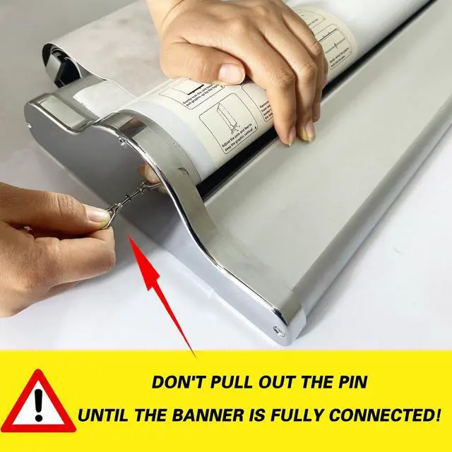Alt view image 2 of 7 - Deluxe Retractable Roll Up Banner Stand 60"x72-90 inches (Stand ONLY) with Padded Carrying Canvas Case