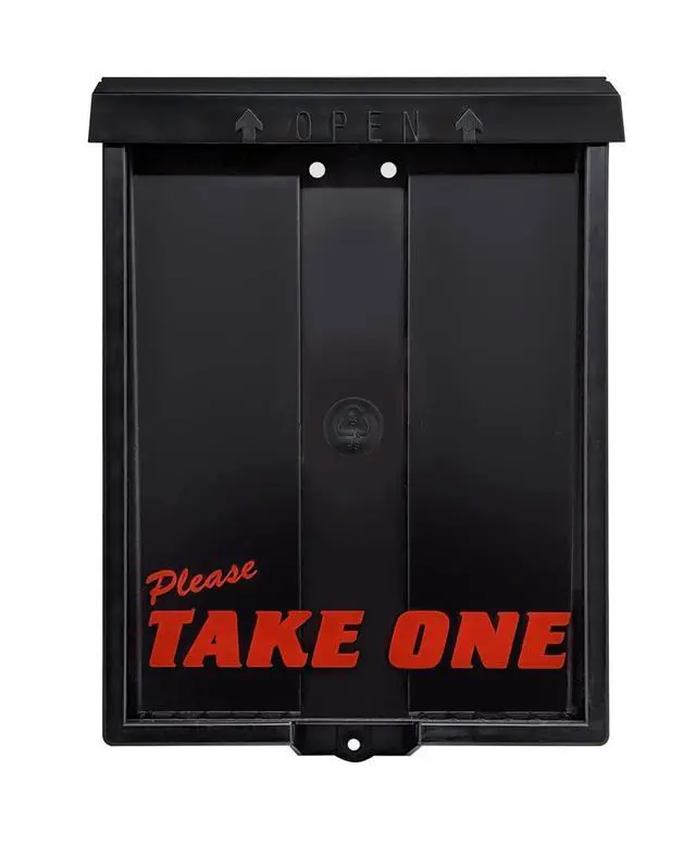 Alt view image 7 of 7 - Outdoor Real Estate Brochure Flyer Box with Snap Shut Lid, Take One Document Holder, 100 - 8.5 x 11 Documents, Flyers, Literature, Notice and Other Outdoor Marketing Needs