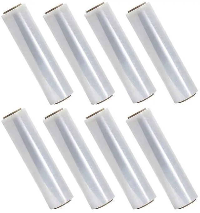 Main image of 18 Inch X 1500 feet Tough Pallet Shrink Wrap, 80 Gauge Industrial Strength, Commercial Grade Strength Film, Moving & Packing Wrap, for Furniture, Boxes, Pallets (8-Pack)